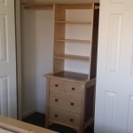 Closet system installed