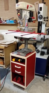 My Jet drill press on its new stand.