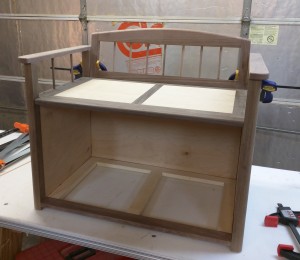 toy chest case dry fit with back and arms