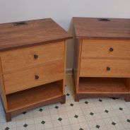 Cherry and Walnut Night Stand, completion