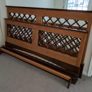 King Bed in Cherry and Walnut, completion